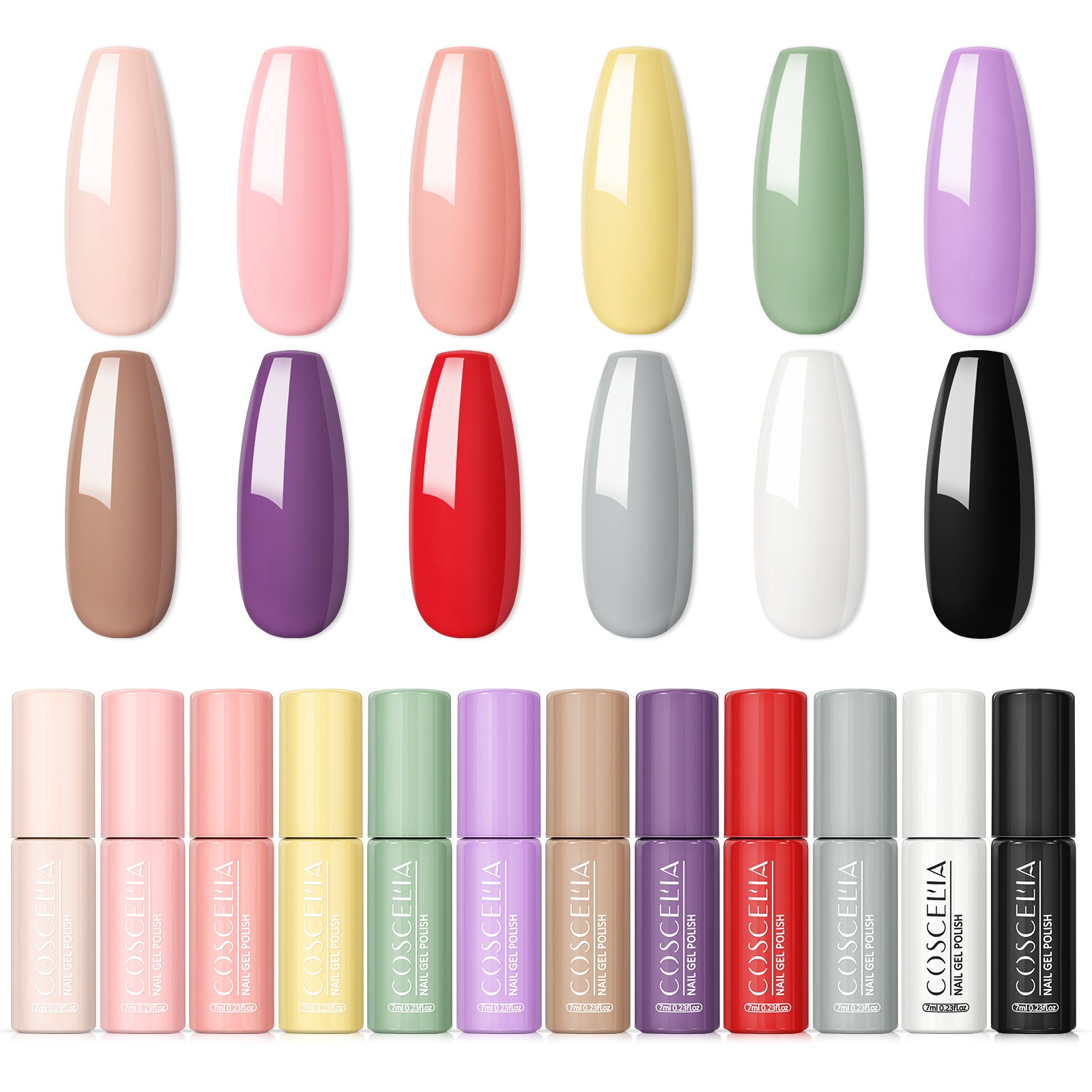 Macaron color round tube Series Nail Polish